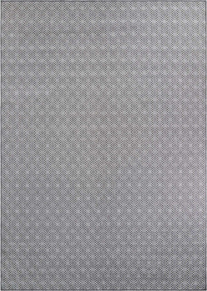 Charcoal 10' x 14' 1 Outdoor Trellis Rectangle Area Rug Weather Resistant for Patio, Deck, Terrace, Balcony, Porch Geometric Design Water Safe Outside Carpet for Sale at Rug Engine
