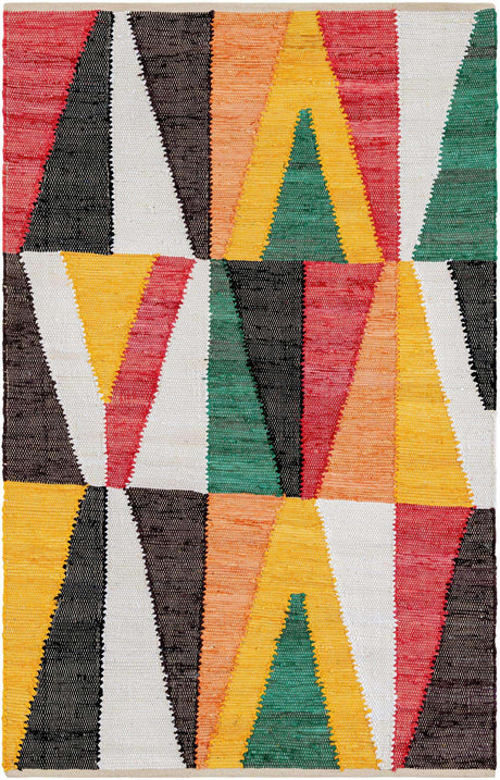 Multicolor 4' 1 x 6' 1 Chindi Cotton Rectangle Rug