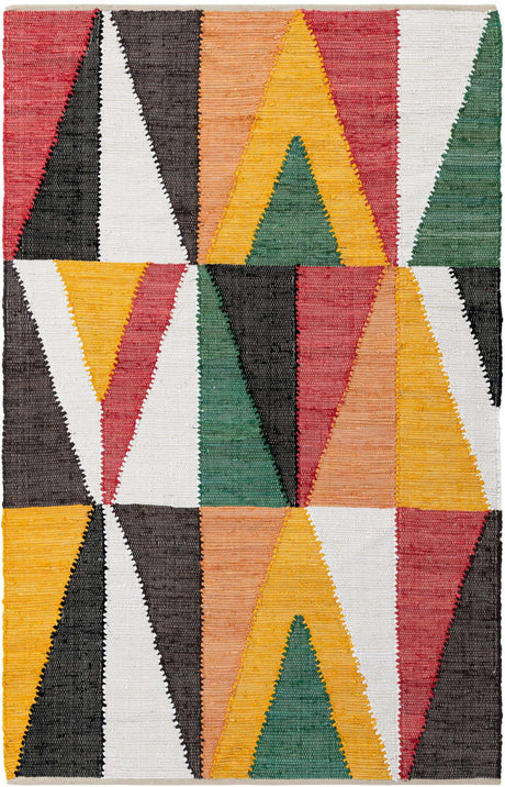 Multicolor 5' 1 x 8' Chindi Cotton Rectangle Rug