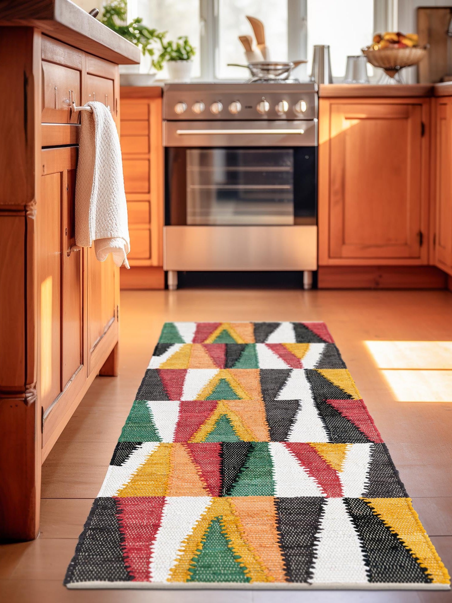 Multicolor 2' x 6' 1 Chindi Cotton Runner Area Rug Interior Design Home Decor Carpet Mat for Sale at Rug Engine