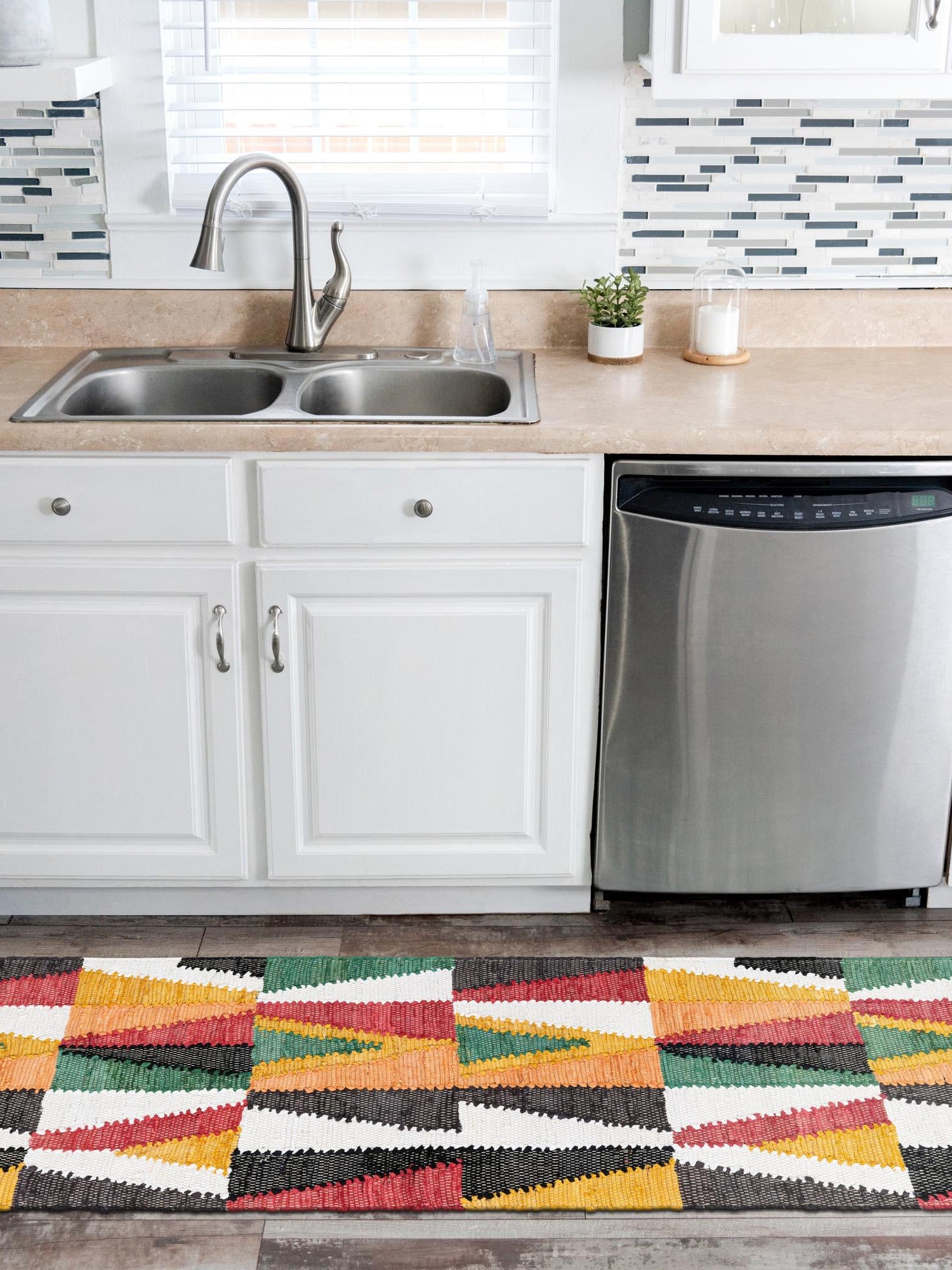 Multicolor 2' x 6' 1 Chindi Cotton Runner Area Rug Interior Design Home Decor Carpet Mat for Sale at Rug Engine