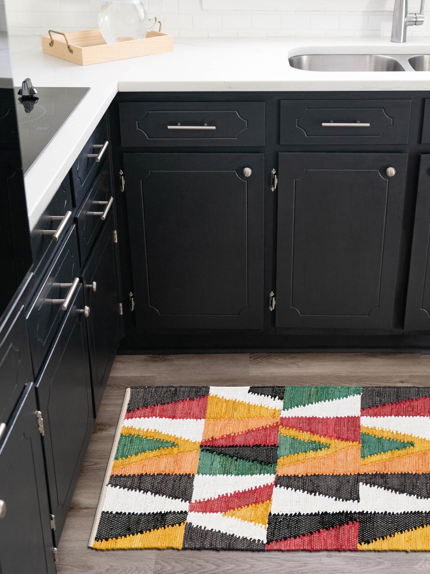 Multicolor 2' x 6' 1 Chindi Cotton Runner Area Rug Interior Design Home Decor Carpet Mat for Sale at Rug Engine