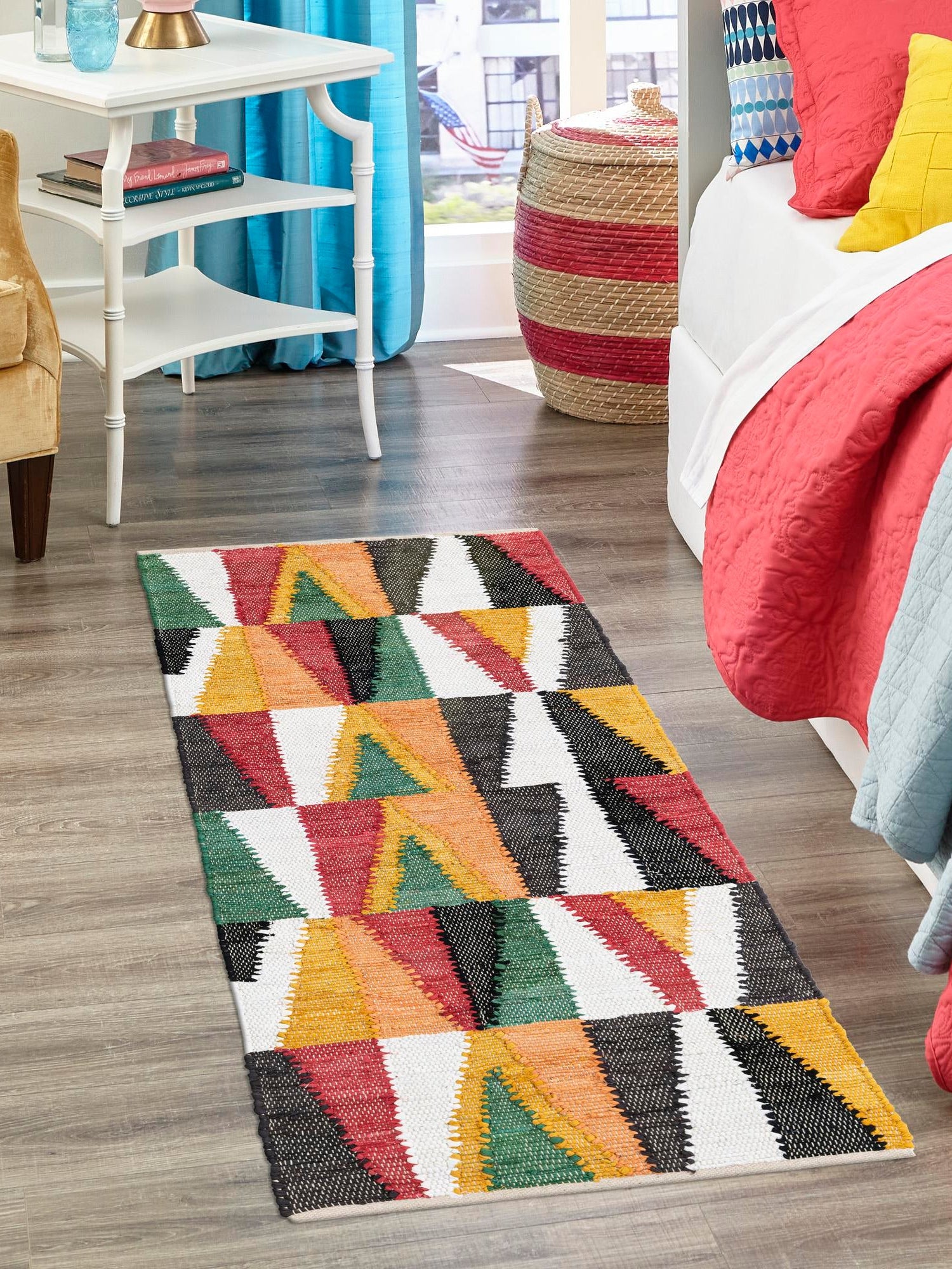 Multicolor 2' x 8' Chindi Cotton Runner Area Rug Interior Design Home Decor Carpet Mat for Sale at Rug Engine