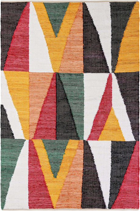 Multicolor 6' 1 x 9' Chindi Cotton Rectangle Rug