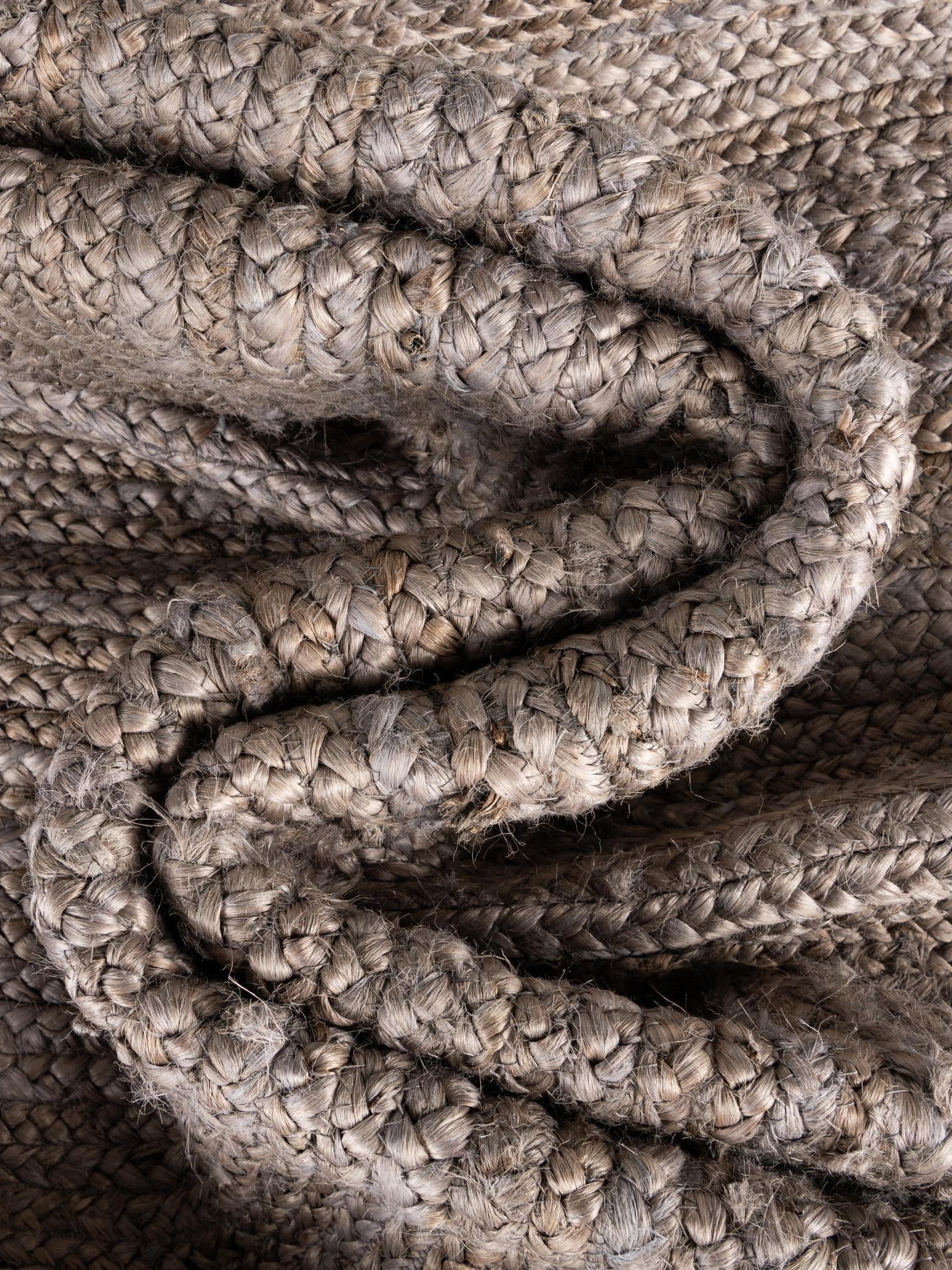 Gray and White 2' x 5' 1 Braided Jute Runner Area Rug 100% Jute Hand Braided Natural Eco-Friendly Boho Style Carpet for Living Rooms Dining Office Space Dorms for Sale at Rug Engine