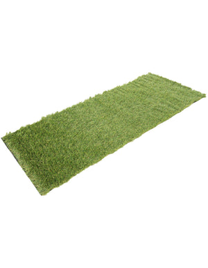 Green 2' x 5' 1 Outdoor Grass Runner Area Rug Thick Soft Touch Fluffy & Plush Shaggy Pile Weather Resistant for Patio, Deck, Terrace, Balcony, Porch