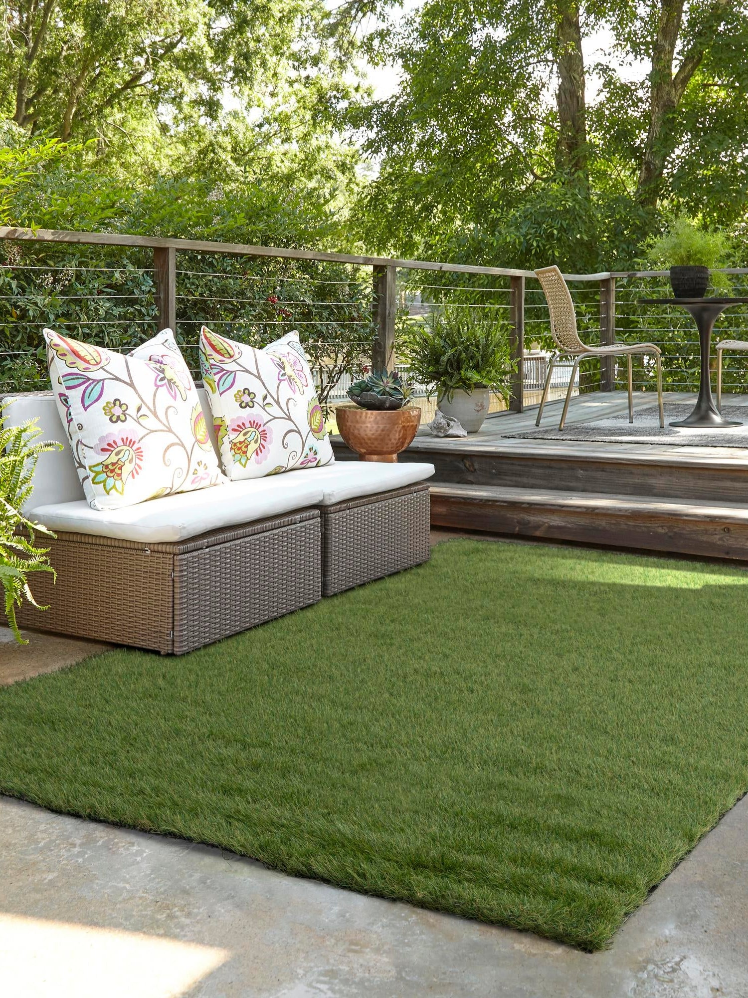 Green 10' x 14' 1 Outdoor Grass Rectangle Area Rug Thick Soft Touch Fluffy & Plush Shaggy Pile Weather Resistant for Patio, Deck, Terrace, Balcony, Porch Grass Carpet Mat for Sale at Rug Engine