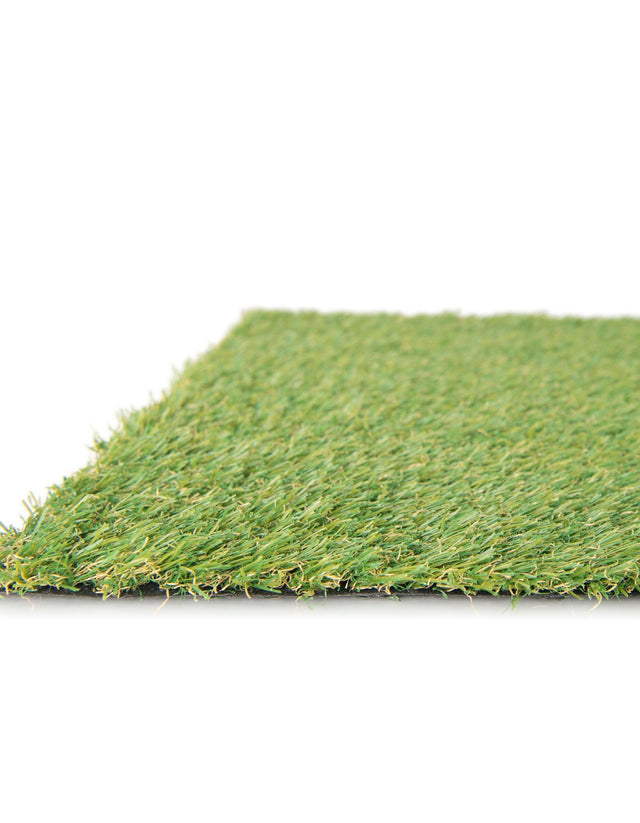 Green 2' 7 x 10' Outdoor Grass Runner Area Rug Thick Soft Touch Fluffy & Plush Shaggy Pile Weather Resistant for Patio, Deck, Terrace, Balcony, Porch