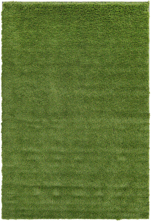Green 6' 1 x 9' Outdoor Grass Rectangle Area Rug Thick Soft Touch Fluffy & Plush Shaggy Pile Weather Resistant for Patio, Deck, Terrace, Balcony, Porch