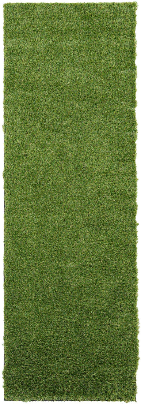 Green 3' x 8' Outdoor Grass Runner Rug