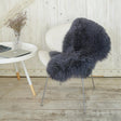 Gray 2' x 3' Natural Sheepskin Rectangle Rug
