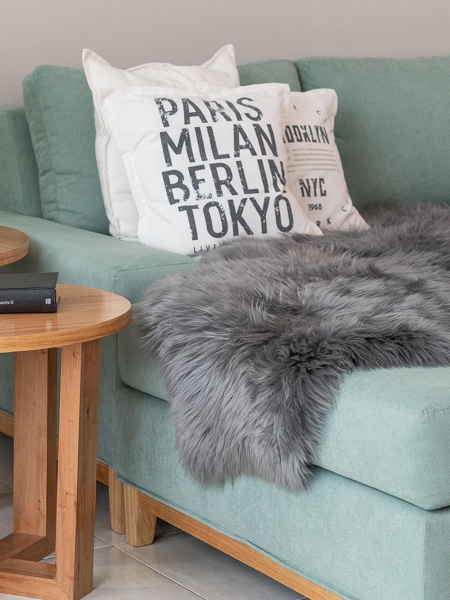 Gray 1' 10 x 3' Natural Sheepskin Freeform Area Rug 100% Genuine Luxury Soft Touch Shaggy Plush Pile Authentic Lambskin Carpet for Interior Design for Sale at Rug Engine