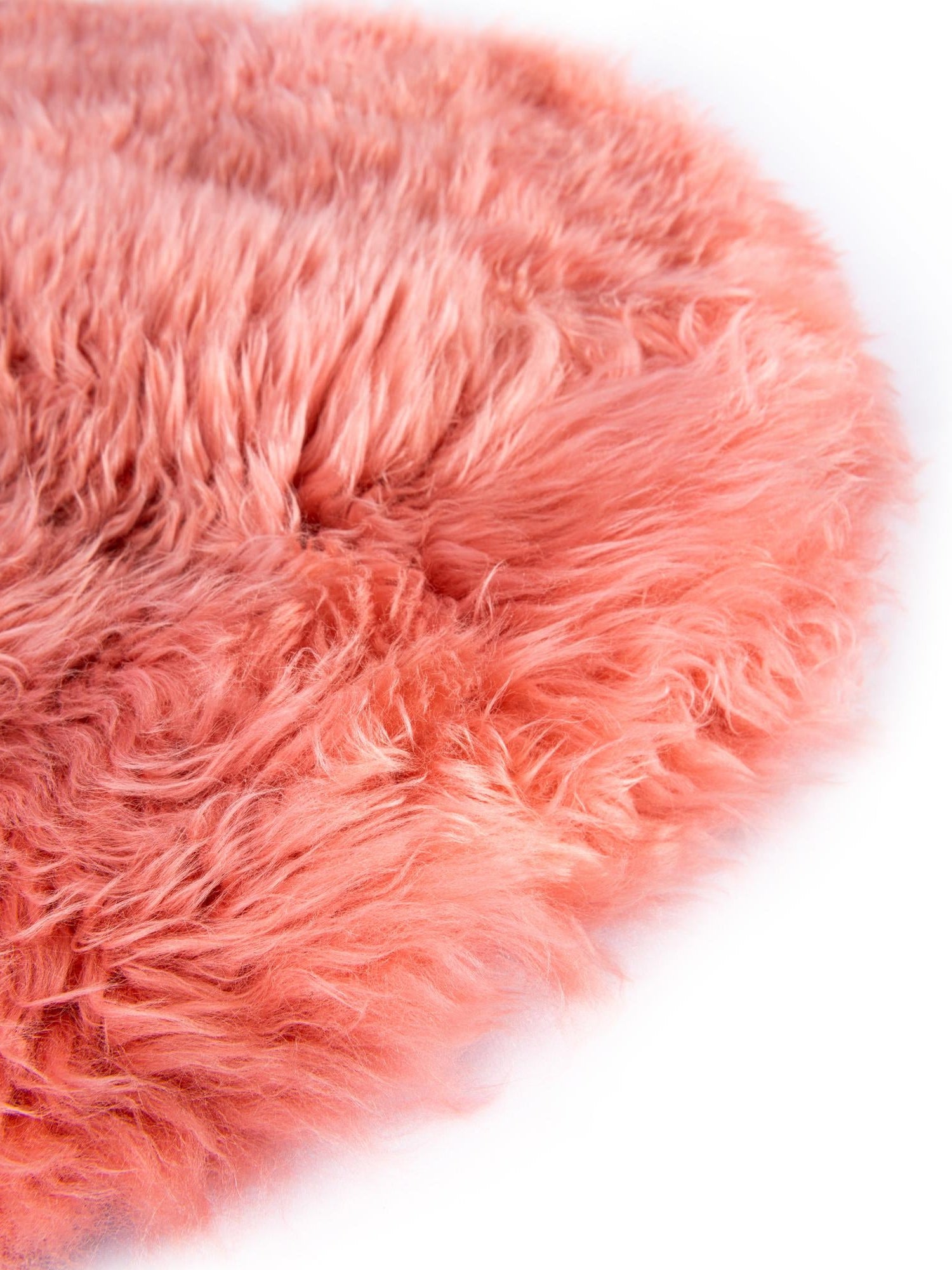 Pink 4' 9 x 6' Natural Sheepskin Freeform Area Rug 100% Genuine Luxury Soft Touch Shaggy Plush Pile Authentic Lambskin Carpet for Interior Design for Sale at Rug Engine