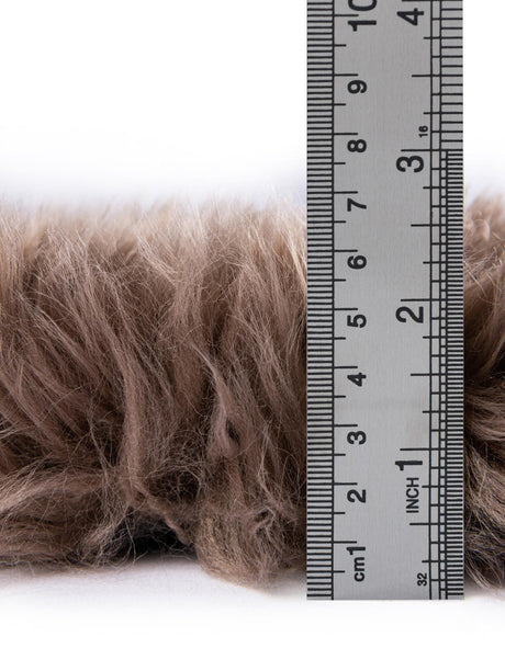 Beige 5' x 6' Natural Sheepskin Rectangle Rug