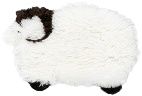 White and Black 1' 6 x 2' 4 Sheepskin Kids Rectangle Area Rug for Baby Nursery, Toddler Playroom, Bedrooms 100% Genuine Luxury Soft Touch Shaggy Plush Pile