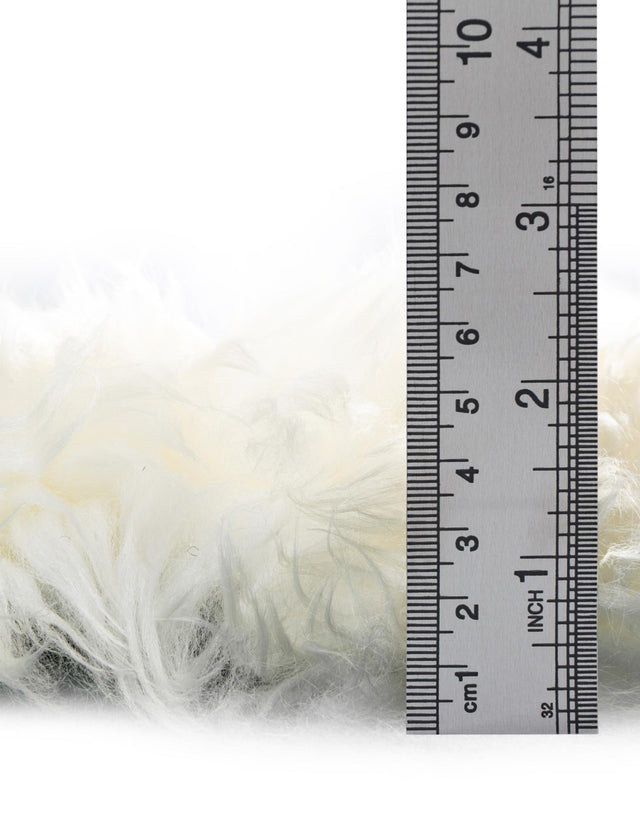 White 2' x 4' Sheepskin Runner Rug