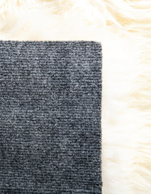 White 2' x 6' Sheepskin Runner Rug