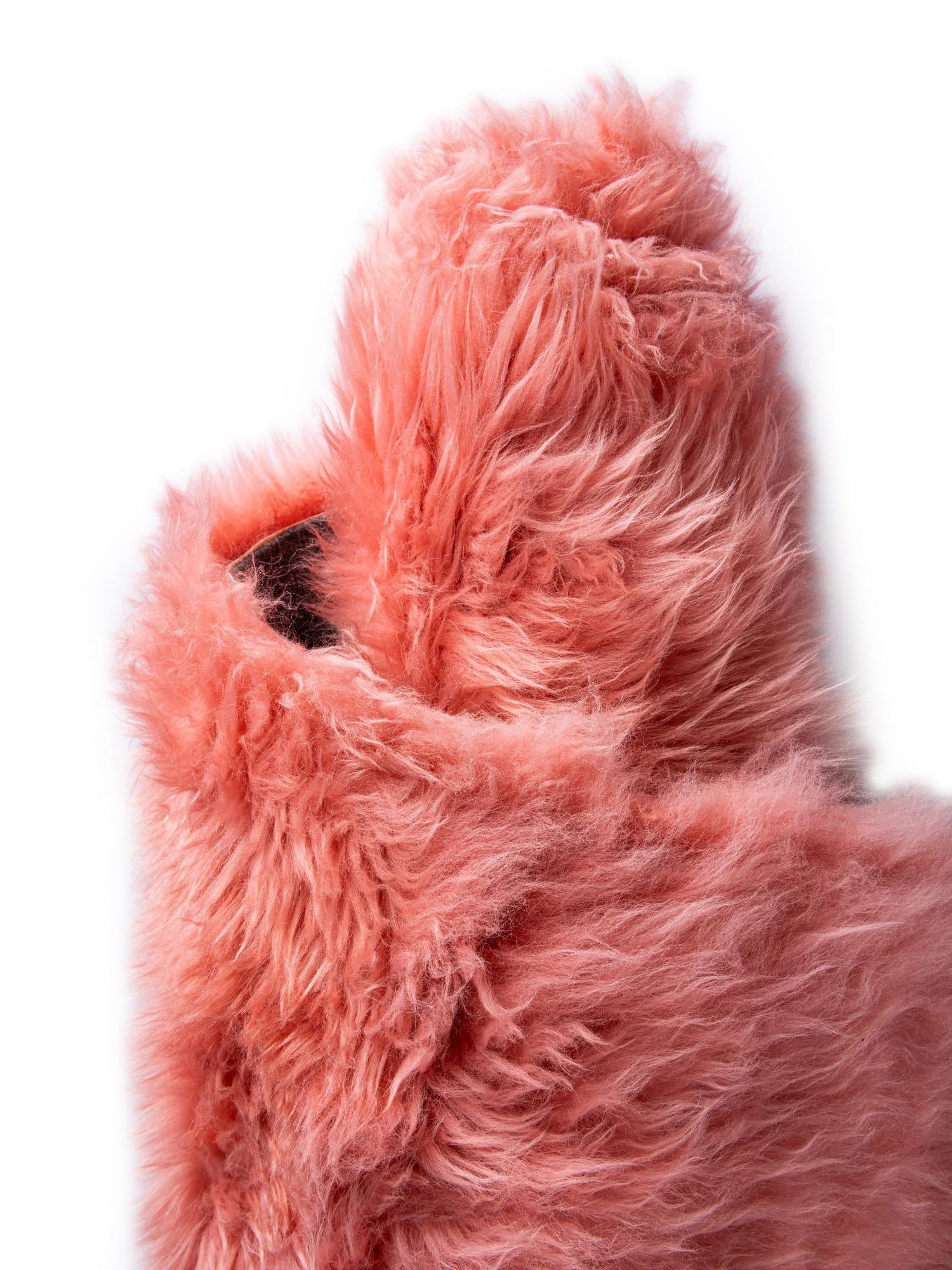 Pink 3' x 3' Sheepskin Round Area Rug 100% Genuine Luxury Soft Touch Shaggy Plush Pile