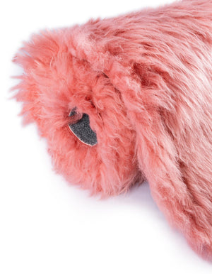 Pink 2' x 6' Sheepskin Runner Rug