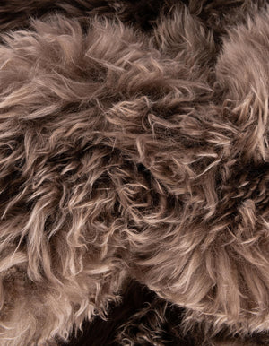 Beige 2' x 4' Sheepskin Runner Rug