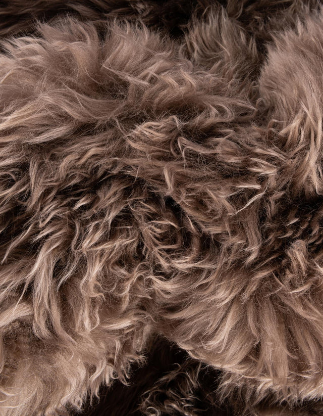Beige 2' x 4' Sheepskin Runner Rug