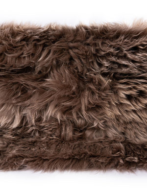 Beige 2' x 4' Sheepskin Runner Rug