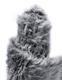 Gray 2' x 4' Sheepskin Runner Rug