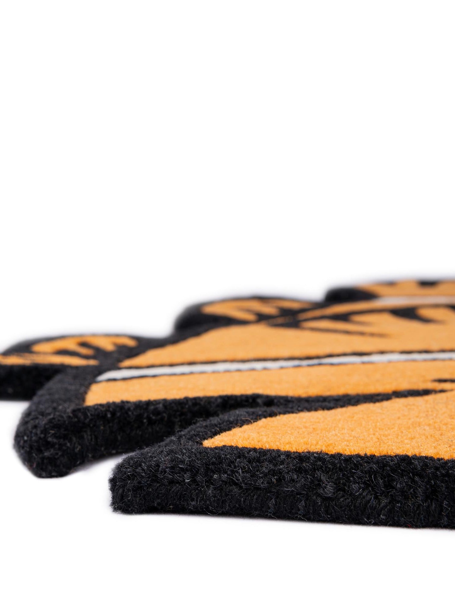 Orange 4' 1 x 6' 1 Playtime Kids Wool Freeform Area Rug for Baby Nursery, Toddler Playroom, Bedrooms