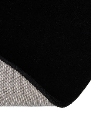 Black and White 4' 1 x 4' 1 Playtime Kids Wool Round Rug