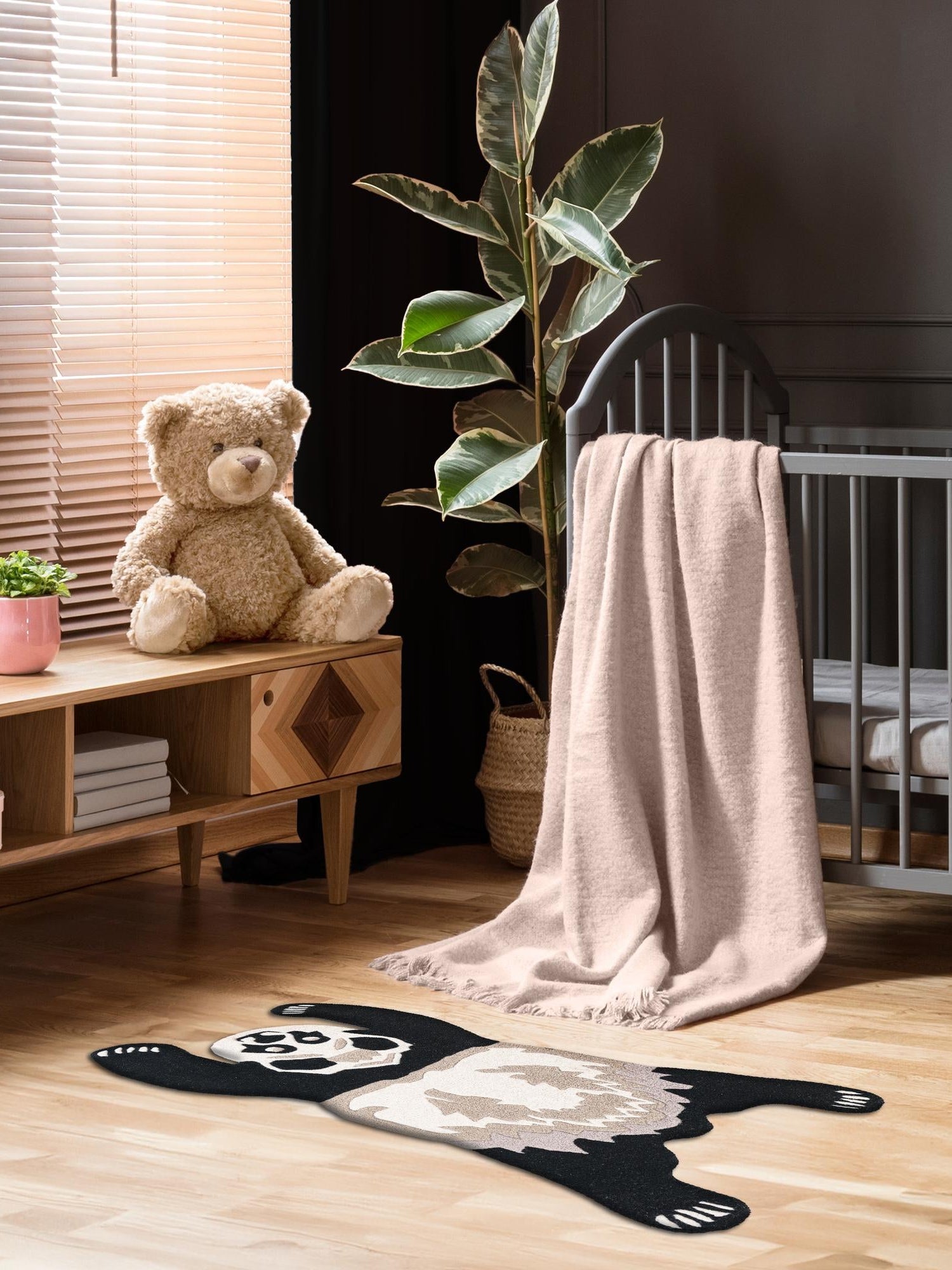 Black and Gray 2' x 3' 1 Playtime Kids Wool Freeform Area Rug for Baby Nursery, Toddler Playroom,  Bedrooms Hand Tufted High Quality Dense  Wool Pile Natural Carpet for Sale at Rug Engine