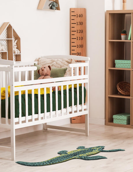Green 3' 1 x 6' 1 Playtime Kids Wool Freeform Area Rug for Baby Nursery, Toddler Playroom,  Bedrooms Hand Tufted High Quality Dense  Wool Pile Natural Carpet for Sale at Rug Engine