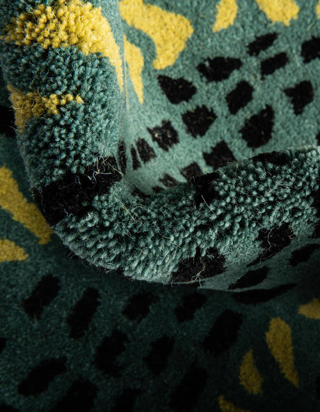 Green 1' 6 x 3' 1 Playtime Kids Wool Freeform Area Rug for Baby Nursery, Toddler Playroom,  Bedrooms Hand Tufted High Quality Dense  Wool Pile Natural Carpet for Sale at Rug Engine