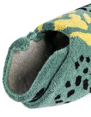 Green 3' 1 x 6' 1 Playtime Kids Wool Free Form Rug