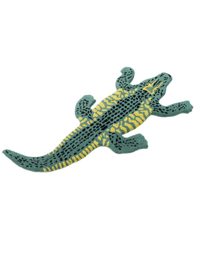 Green 2' x 3' 1 Playtime Kids Wool Free Form Rug