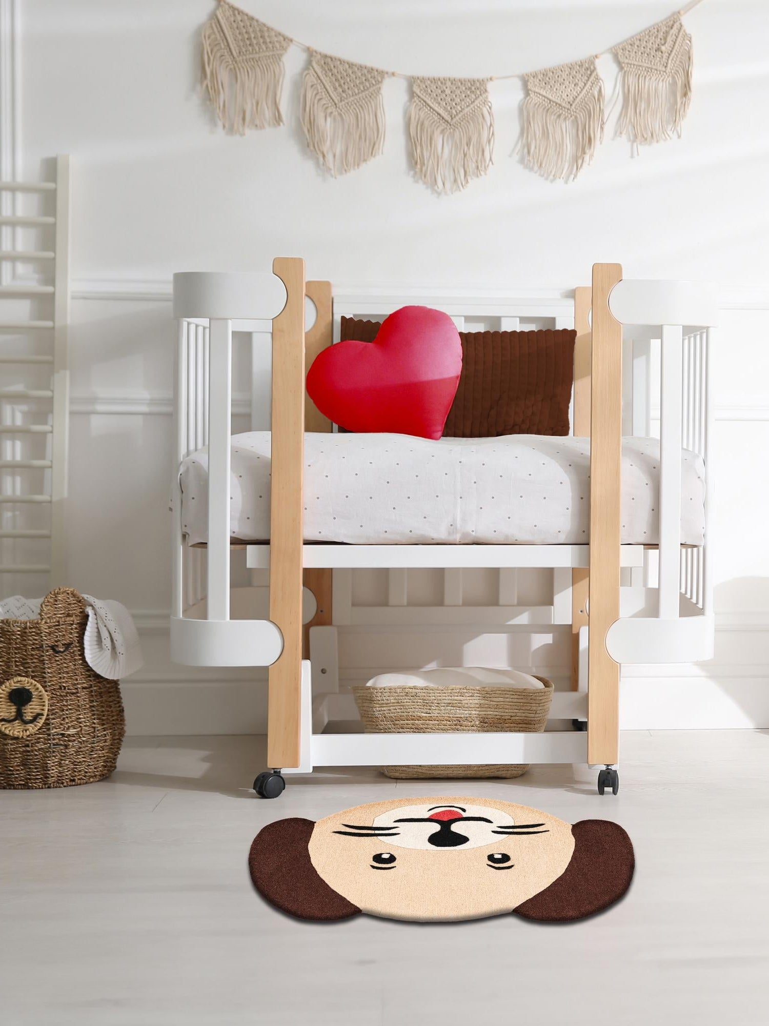 Beige 5' 1 x 7' 1 Playtime Kids Wool Freeform Area Rug for Baby Nursery, Toddler Playroom,  Bedrooms Hand Tufted High Quality Dense  Wool Pile Natural Carpet for Sale at Rug Engine
