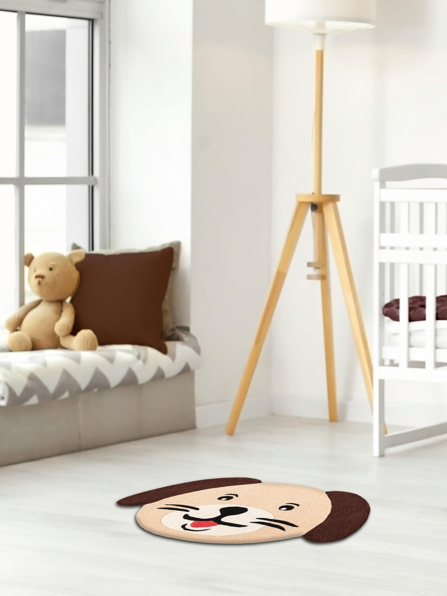 Beige 5' 1 x 7' 1 Playtime Kids Wool Freeform Area Rug for Baby Nursery, Toddler Playroom,  Bedrooms Hand Tufted High Quality Dense  Wool Pile Natural Carpet for Sale at Rug Engine