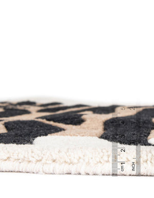 Brown 5' 1 x 7' 1 Playtime Kids Wool Free Form Rug