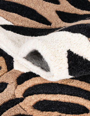 Brown 5' 1 x 7' 1 Playtime Kids Wool Free Form Rug