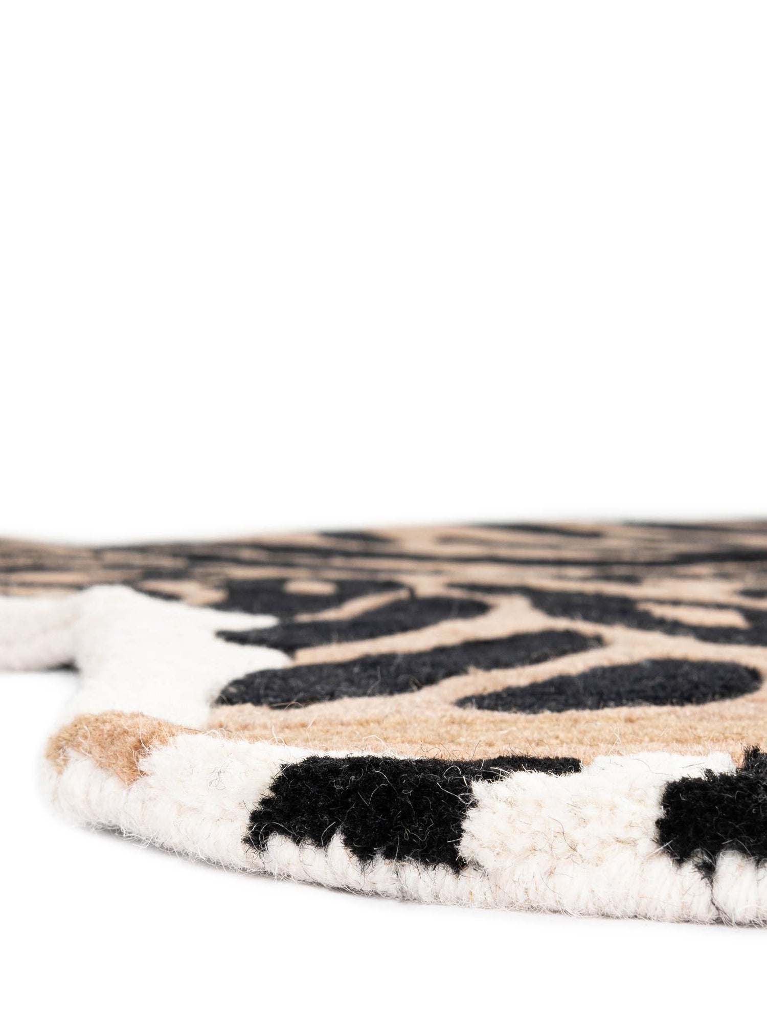 Brown 2' x 3' 1 Playtime Kids Wool Freeform Area Rug for Baby Nursery, Toddler Playroom, Bedrooms