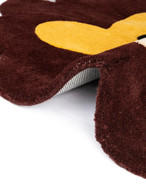 Yellow 4' x 4' 1 Playtime Kids Wool Free Form Rug