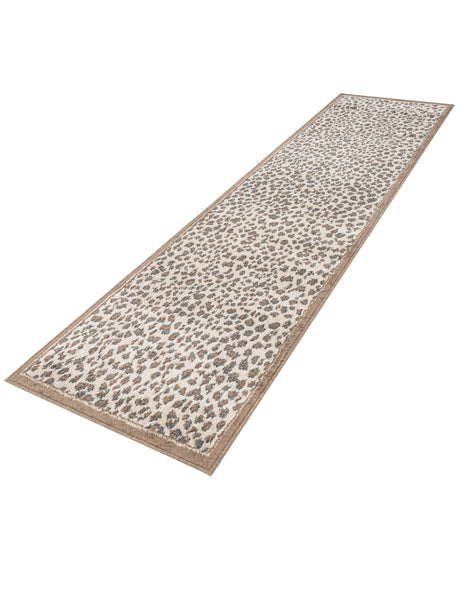 Brown 2' 7 x 10' Wildlife Runner Area Rug Animal Print Safari Jungle Inspired Carpet for Unique Modern Interior Design for Sale at Rug Engine