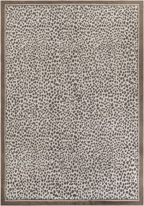 Brown 10' x 14' 1 Wildlife Rectangle Area Rug Animal Print Safari Jungle Inspired Carpet for Unique Modern Interior Design for Sale at Rug Engine