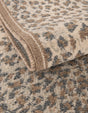 Brown 3' 1 x 3' 1 Wildlife Round Area Rug Animal Print Safari Jungle Inspired Carpet for Unique Modern Interior Design for Sale at Rug Engine