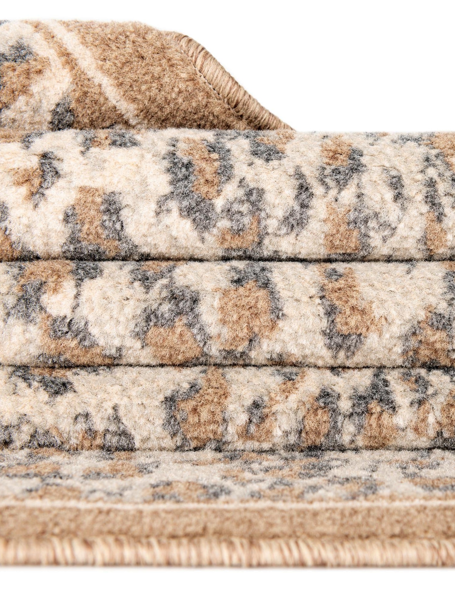 Brown 3' 1 x 3' 1 Wildlife Round Area Rug Animal Print Safari Jungle Inspired Carpet for Unique Modern Interior Design for Sale at Rug Engine
