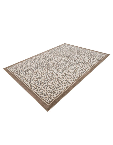 Brown 5' 1 x 7' 1 Wildlife Rectangle Area Rug Animal Print Safari Jungle Inspired Carpet for Unique Modern Interior Design for Sale at Rug Engine