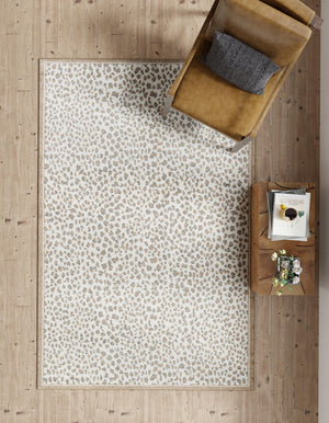 Brown 5' 1 x 8' Wildlife Rectangle Area Rug Animal Print Safari Jungle Inspired Carpet for Unique Modern Interior Design for Sale at Rug Engine