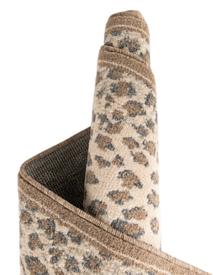 Brown 5' 1 x 7' 1 Wildlife Rectangle Area Rug Animal Print Safari Jungle Inspired Carpet for Unique Modern Interior Design for Sale at Rug Engine
