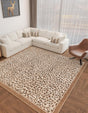 Brown 10' x 10' Wildlife Square Area Rug Animal Print Safari Jungle Inspired Carpet for Unique Modern Interior Design for Sale at Rug Engine