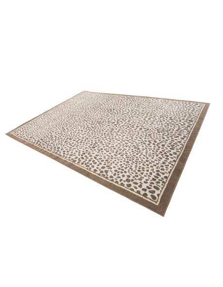 Brown 9' x 12' Wildlife Rectangle Area Rug Animal Print Safari Jungle Inspired Carpet for Unique Modern Interior Design for Sale at Rug Engine