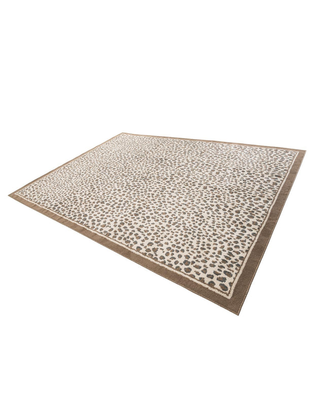 Brown 9' x 12' Wildlife Rectangle Area Rug Animal Print Safari Jungle Inspired Carpet for Unique Modern Interior Design for Sale at Rug Engine